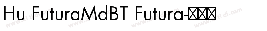 Hu FuturaMdBT Futura字体转换
